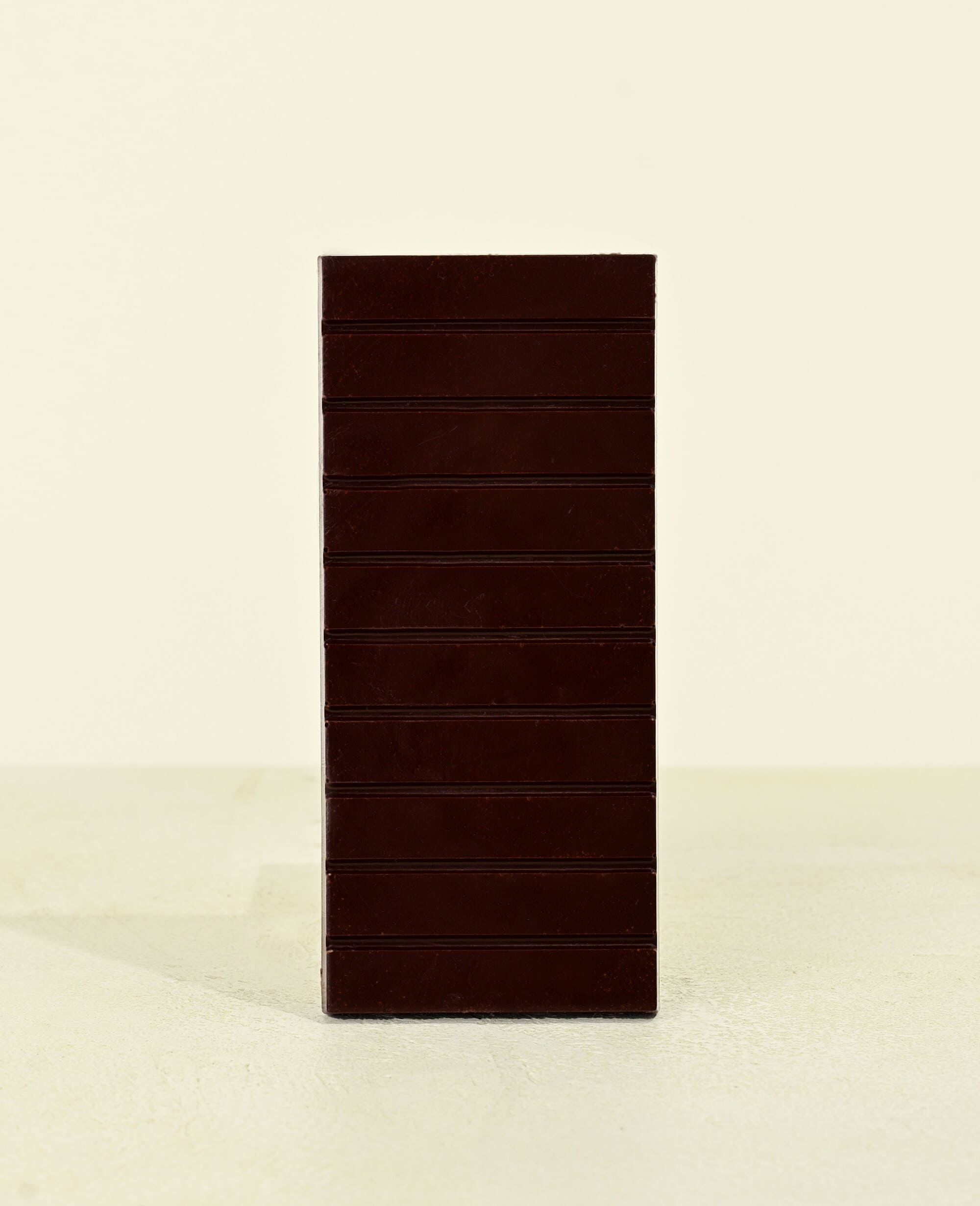 large Seahorse Chocolate bar on a beige background