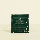 Seahorse Camino Verde chocolate bar packaging on a beige background