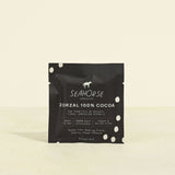 Seahorse Chocolates Zorral 100% Cocoa chocolate package on a beige background
