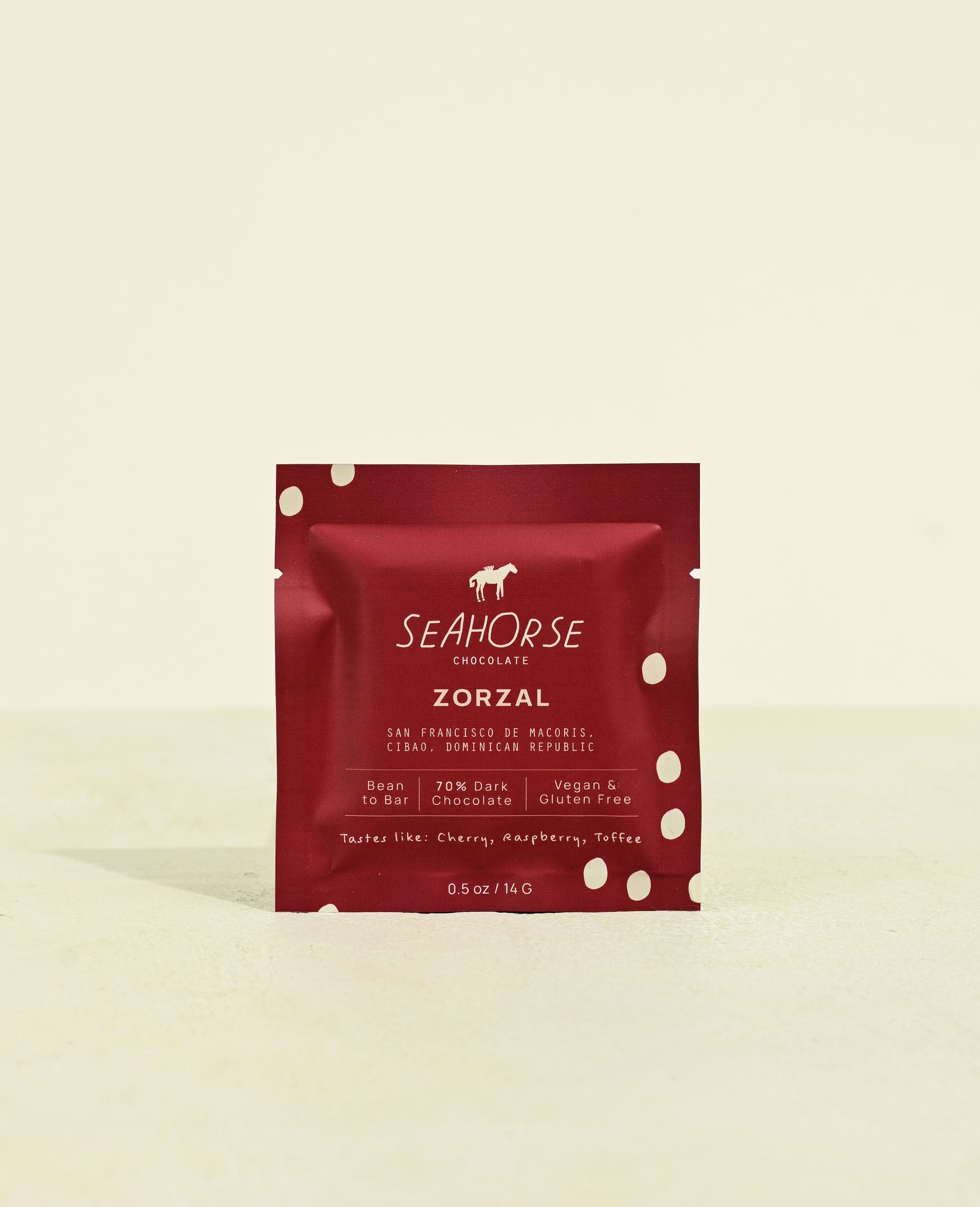 Seahorse Chocolate Dominican Republic chocolate bar half ounce